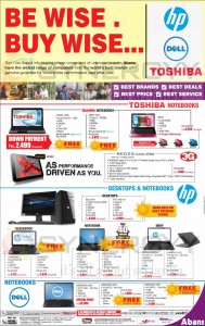 HP, Dell, Toshiba Laptop for Sales – New Year Promotion from Abans