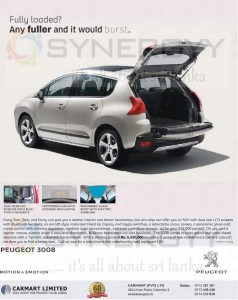 Peugeot 3008 SUV Prices in Sri Lanka – Rs. 5,550,000.00 (USD25,000 for Permit Holders) – Car Mart Limited 