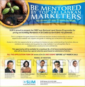 SLIM National Level Mentor Programme in Srilanka on 15th March 2013