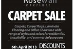 Carpet Sales – Discount up to 60% on 6th April 2013