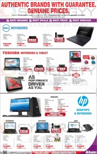 Laptops, Desktops and Tablets Prices in Sri lanka from Abans – April 2013
