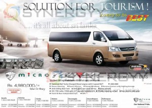 Micro Tourer for Rs. 4,980,000.00 (All Inclusive) – April 2013