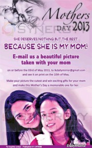 Mothers Day promotion Picture Cutest with Daily Mirror srilanka