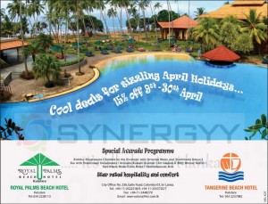 Royal Palms Beach hotel 15% Discounts from 9th to 30th April 2013