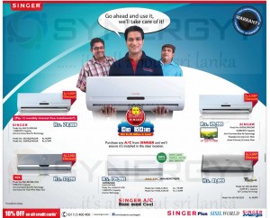 SINGER Air conditioner Promotion in Sri Lanka – 10% Discounts for all credit Card – April 2013