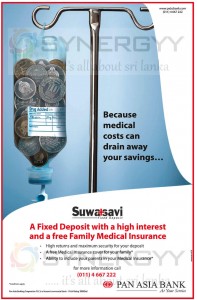 Suwasavi Fixed Deposits with Medical Insurance Cover from Pan Asian Bank