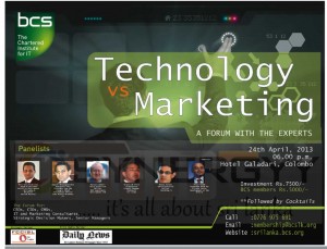 Technology Vs Marketing – a Forum with the Experts on 24th April 2013