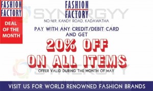 20% off on all Items from Fashion Factory