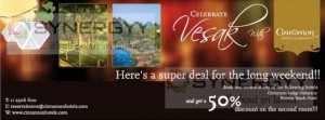50% off second Room for this Vesak Season – Cinnamon Lodge Habarana and Bentota Beach Hotel