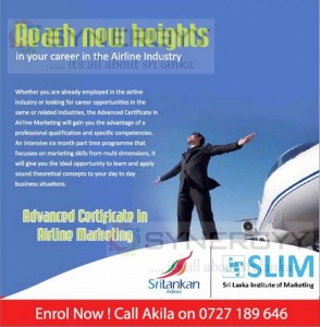 Advance Certificate in Airline Marketing in Sri Lanka – A Professional Qualification from Sri Lankan Airline and SLIM