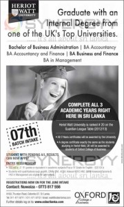 Bachelor Degrees from Oxford College of Business - June 2013 Intakes