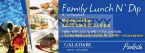 Lunch and Dip at Galadari Hotel – Rs. 2,000 Net Per person