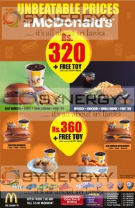 McDonald’s Happy Meal Prices in Sri Lanka