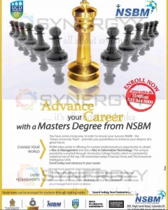 NSBM Master Degree Programmes – New enrolments open now