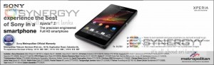 SONY Xperia Z for Rs. 94,290.00 fro Metropolitan