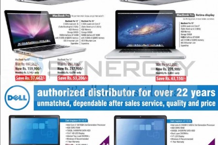 Softlogic Laptop Offers on MacBook and Dell Inspiron – May 2013