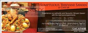 Sumptuous ‘Biriyani Sawan’ CAFE 64 at Galadari Hotel Colombo