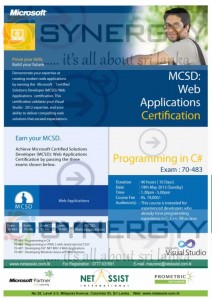 Web Application Certification - 19th May 2013