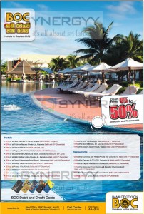 Bank of Ceylon Credit and Debit Card Offers for 2013