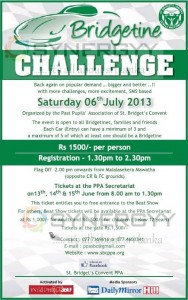 Bridgetines Challenge – 6th July 2013