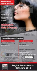 Diploma in Hair and Beauty by Ramani Fernando Training Academy