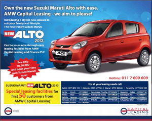 Maruti Suzuki New Alto 2013 for Leasing