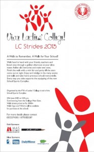 Viva Ladies College LC Strides 2013 – Walk on 29th June 2013