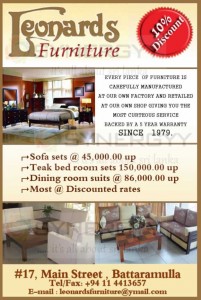 10% Discount from Leonards Furniture