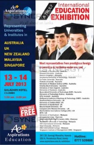 Aspirations Education Exhibition in Colombo 13th & 14th July 2013