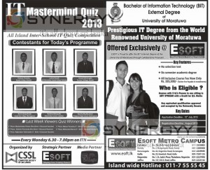 Bachelor of Information Technology (BIT) External Degree of University of Moratuwa