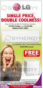 Buy Air Conditioner and Get Free LG Mini Fridge at Abans