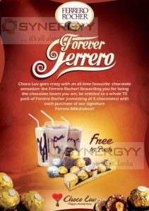 Buy Ferrero Rocher Milkshakes and Get Free Ferrero Rocher T5 Pack – Valid till End July