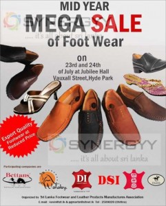 Footwear Mega Sale on 23rd & 24th July 2013 at Jubilee Hall