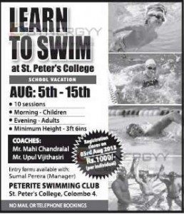 Learn Swimming in School Vacation