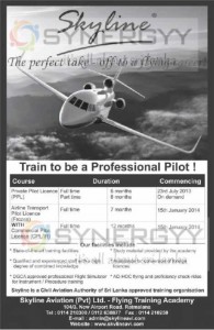 Skyline Professional Pilot Programme New Enrolment in Sri Lanka
