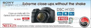 Sony DSC – H100 for Rs. 39,990.00 from Siedles