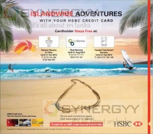 Special Adventures offers for HSBC Credit card – till October 31st, 2013