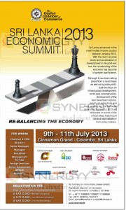 Sri Lanka Economic Summit 2013 in Colombo on 9th to 11th July 2013
