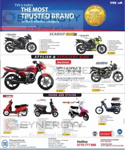TVS Motor Cycle Prices in Sri Lanka – Updated on July 2013