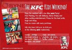 The KFC Kids Weekend on 14th July 2013