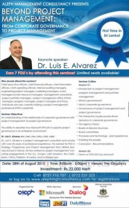 Beyond Project Management From Corporate Governance to Project Management by Dr. Luis E. Alvarez