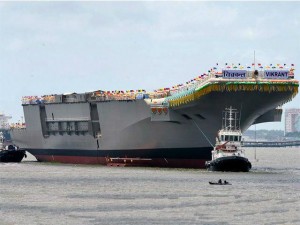 India Launches its Own Air Craft Carrier Vikrant 