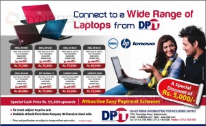 Laptop Prices from David Pieris Information Technology 