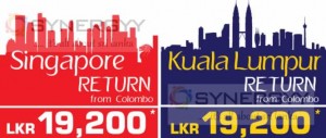 Sri Lankan Airline Last Minute Getaway offer for Singapore and Kuala Lumpur