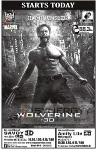 The Wolverine in 3D Released in Sri Lanka Today