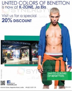 United Colors of Benetton now at K-Zone – 20% Introductive Promotions Now