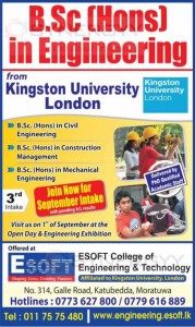 BSc (Hons) in Engineering from E-Soft – September 2013