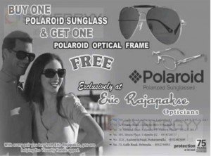 Buy one and get one Polarid optical frame from Eric Rajapakse Opticians