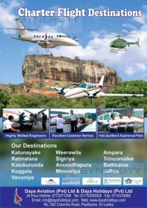 Daya Aviation Charter Flight to Any Destination for USD 325 Upwards
