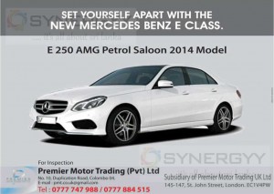 Mercedes Benz E250AMG Class Now available in Sri Lanka